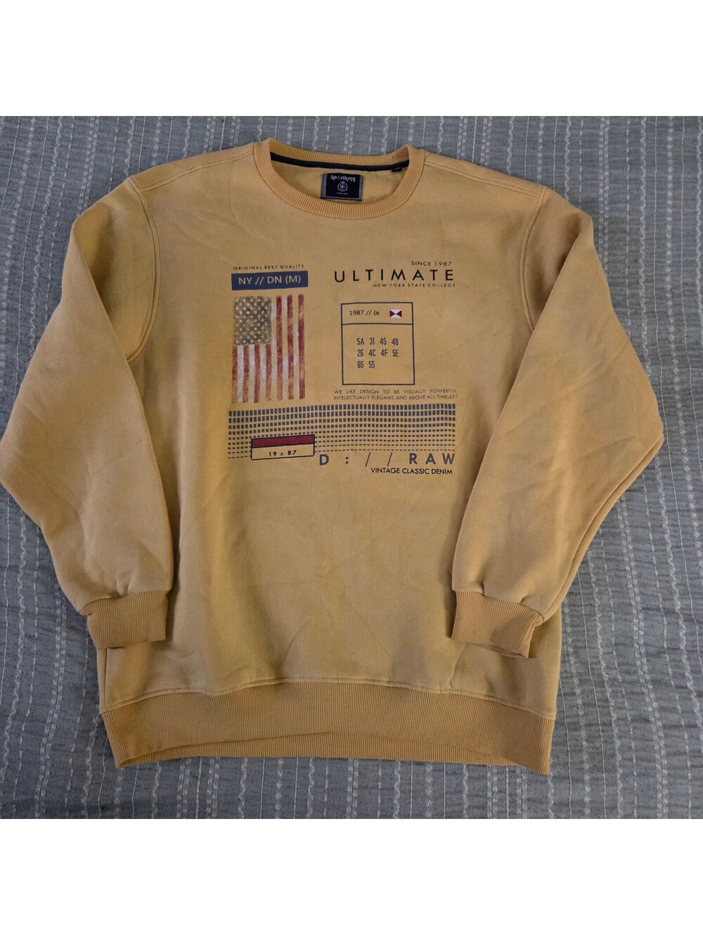 Sportking yellow crewneck sweatshirt